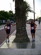 Le atlete prima della gara